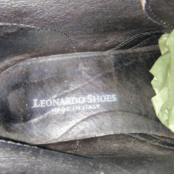 Leonardo Shoes Desert Boots Size 40 Beige Suede Leather Hand Made Italian Brown - Picture 3 of 10